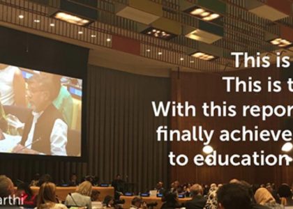 Linking education financing to the marginalised children: Kailash Satyarthi at the UN Headquarters