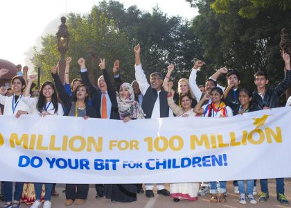 Thousands of children and youth, match steps with Laureates and Leaders to demand an end to child exploitation