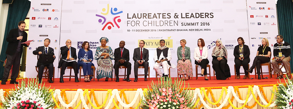 Global March at the Laureates & Leaders for Children Summit, New Delhi ...