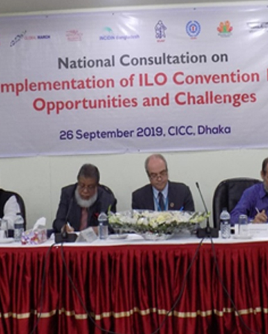 National Consultation on Implementation of ILO C.182 Organised in Bangladesh
